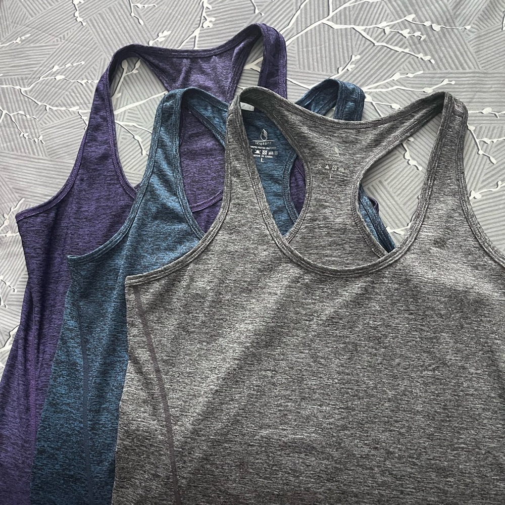 Bundle of three (3) athletic tank tops - Women’s size large